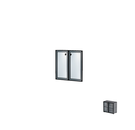 Комплект дверей в алюминиевой раме Н260        