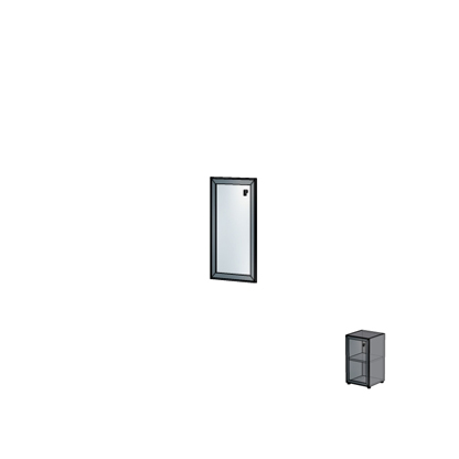 Дверь одиночная в алюминиевой раме Н160        446х21х782 