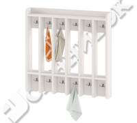 Вешалка настенная (6 ячеек) ДУ-В6