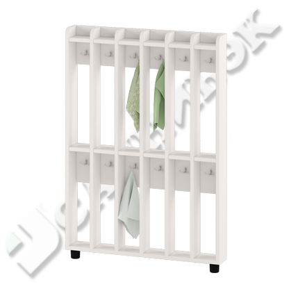 Вешалка напольная (6 ячеек) ДУ-ВН6-1