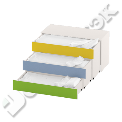 Тумба-кровать 3-х ярусная