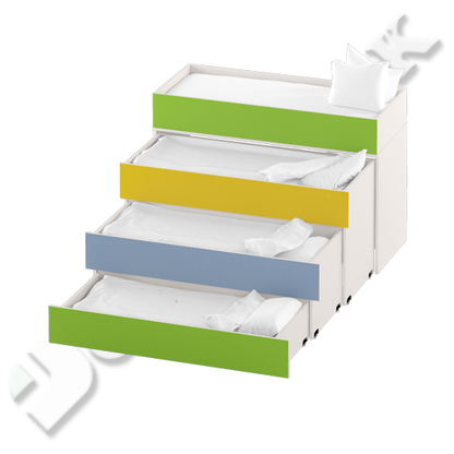 Тумба-кровать 4-х ярусная