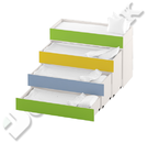 Тумба-кровать 4-х ярусная