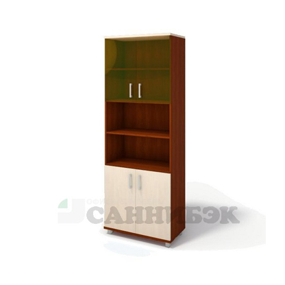 Шкаф широкий со стеклом Г-216.522.С2-2  800х420х2190 