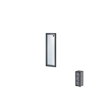 Дверь одиночная в алюминиевой раме Н162        446х21х1166 