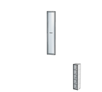 Дверь алюминиевая без замка ДШД14.07.        