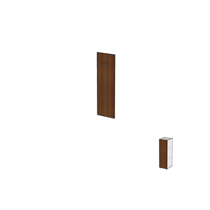 Двери для узких стеллажей без замка ДШД32.07.         396х18х1270 