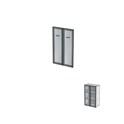 Двери алюминиевые без замка ДШД34.07к.         800х20х1270 