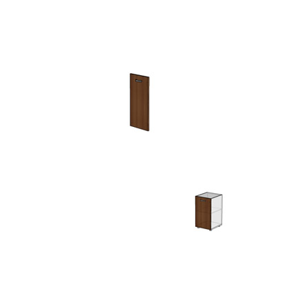 Двери для узких стеллажей без замка ДШД52.07.         396х18х684 