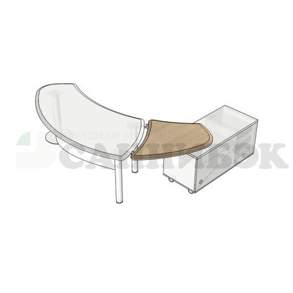 Крышка-надставка для тумбы (13B007,009)