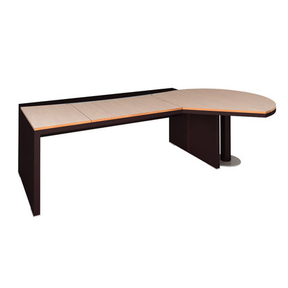 Письменный стол со стеклом и фиг. приставкой  Dao 